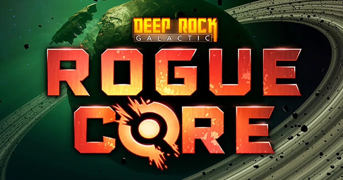 Deep Rock Galactic Rogue Core R.E.P.D. upgrade selection screen showing six Enhancement options at an Expenite deposit terminal mid-run