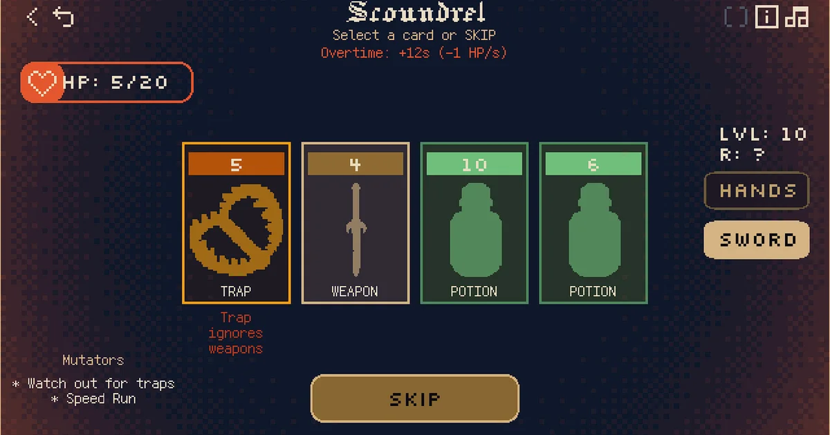Preview: Scoundrel Card Game: 44 Cards Is the Whole Dungeon (General)